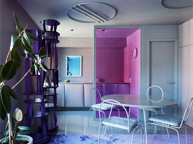 purple interior design
