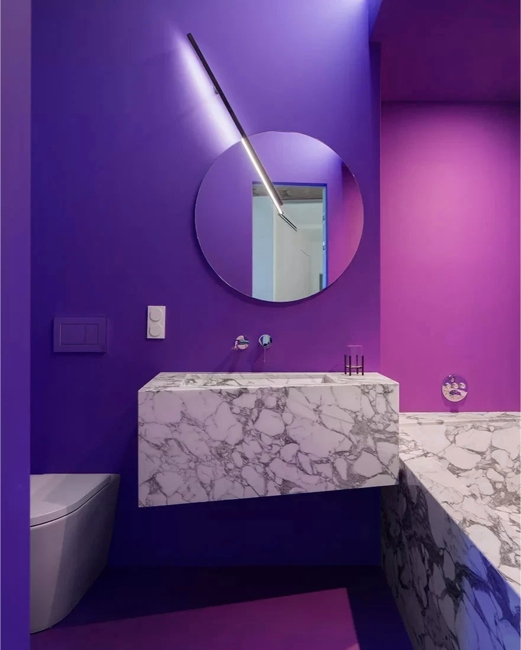 purple interior design