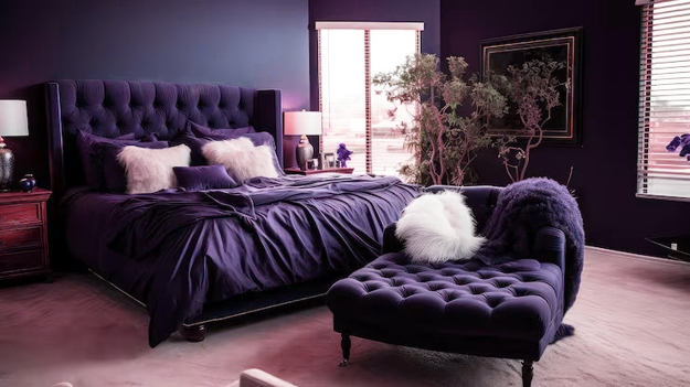 purple interior design