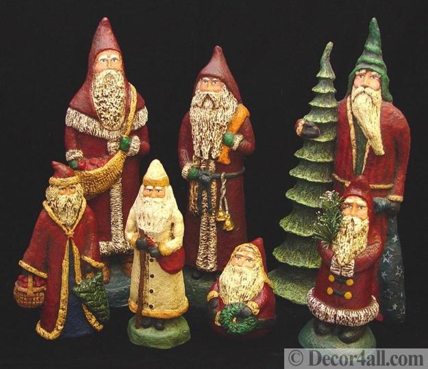 santa themed decor winter holidays