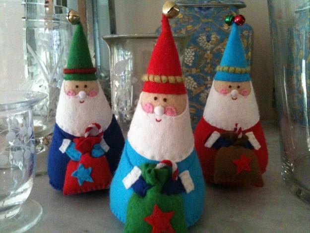 santa themed decor winter holidays