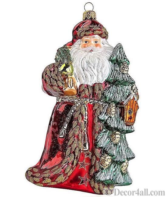 santa themed decor winter holidays