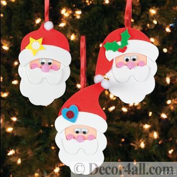 santa themed decor winter holidays
