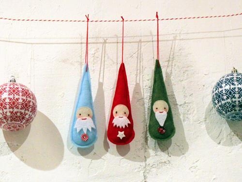 santa themed decor winter holidays