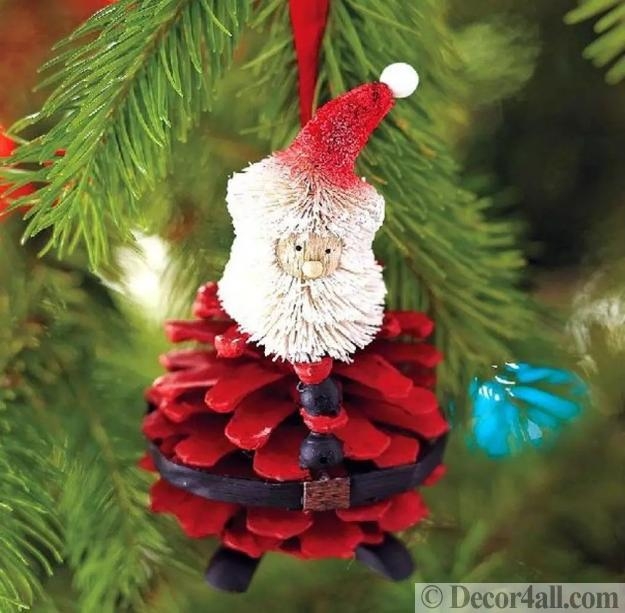 santa themed decor winter holidays