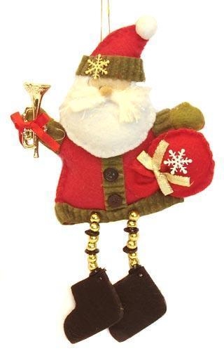 santa themed decor winter holidays