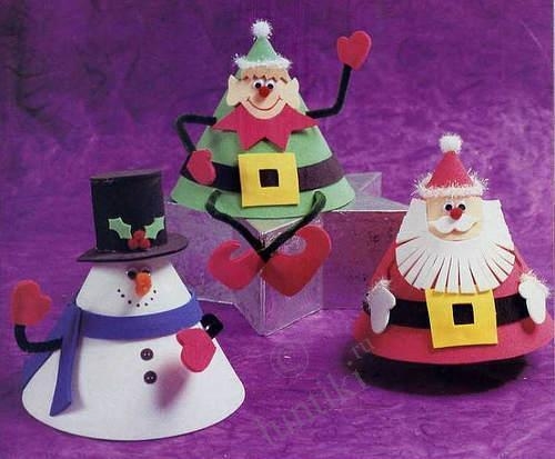 santa themed decor winter holidays