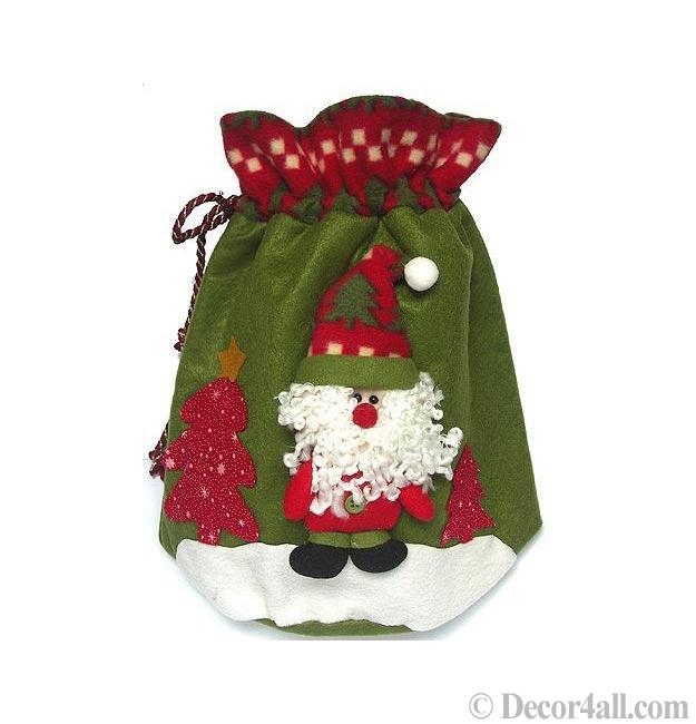 santa themed decor winter holidays