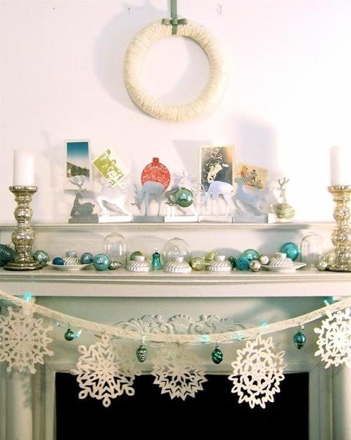 fireplace decorating garland