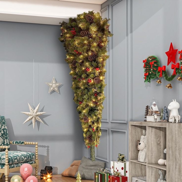 upside down christmas tree space saving ideas
