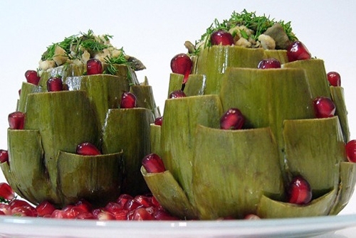 artichoke table centerpiece