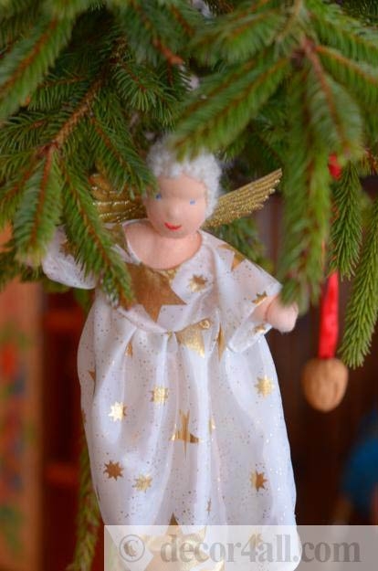 vintage style angel ornament