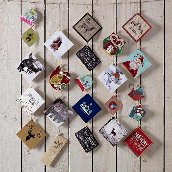 wall decorating vintage cards