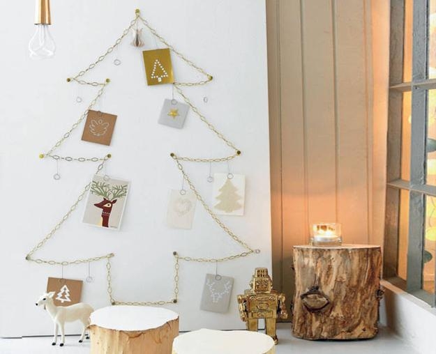 vintage christmas card displays wall decorating ideas