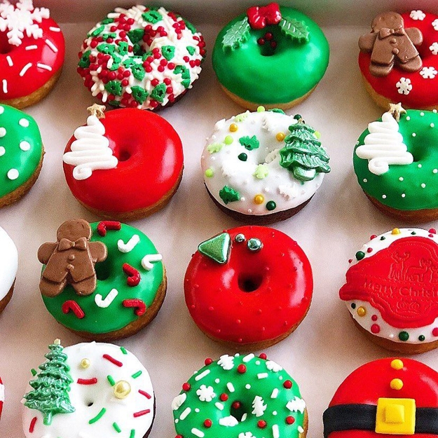christmas donuts