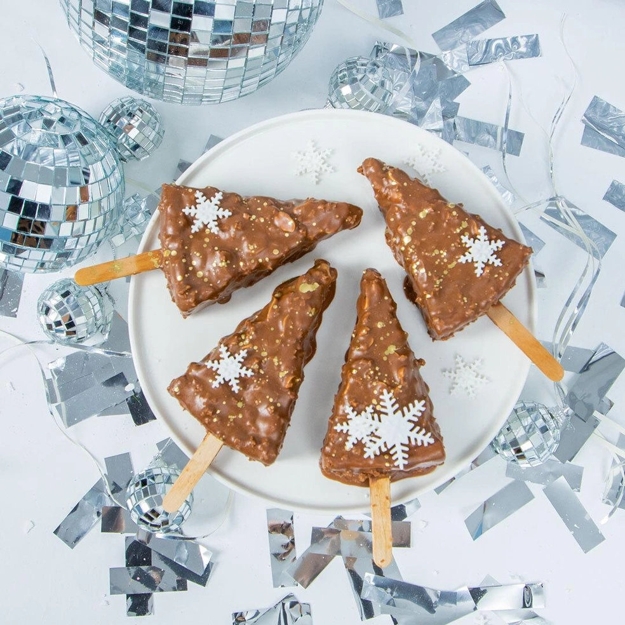 christmas tree shaped ice cream