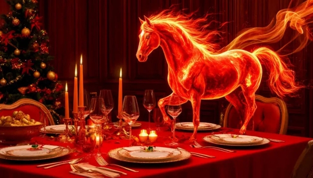 fire horse year celebration table setting
