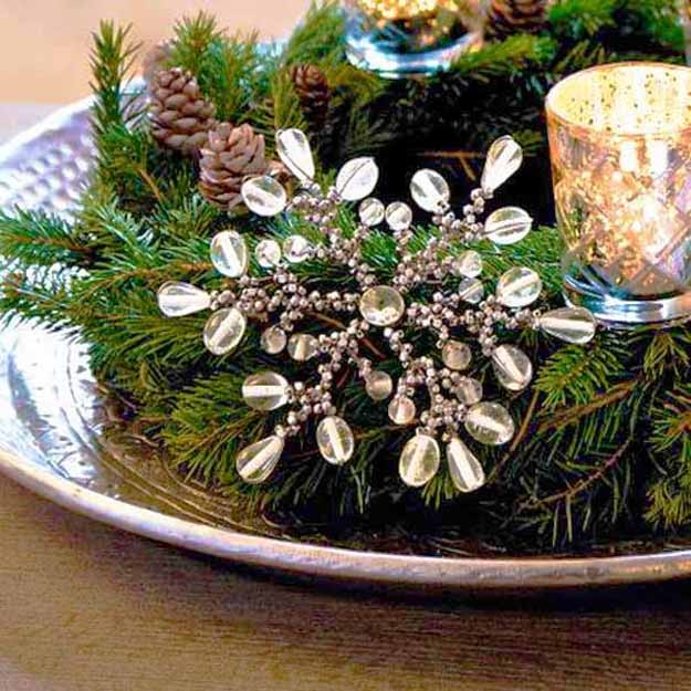 snowflake centerpiece idea