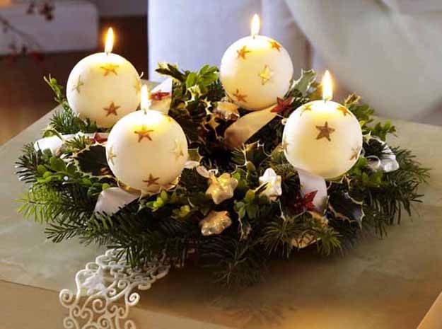 candle centerpiece idea