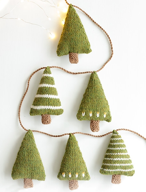 holiday tree garland craft idea