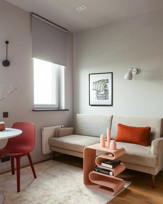 vibrant accents modern room decorating