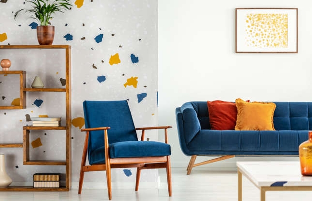 vibrant accents modern room decorating