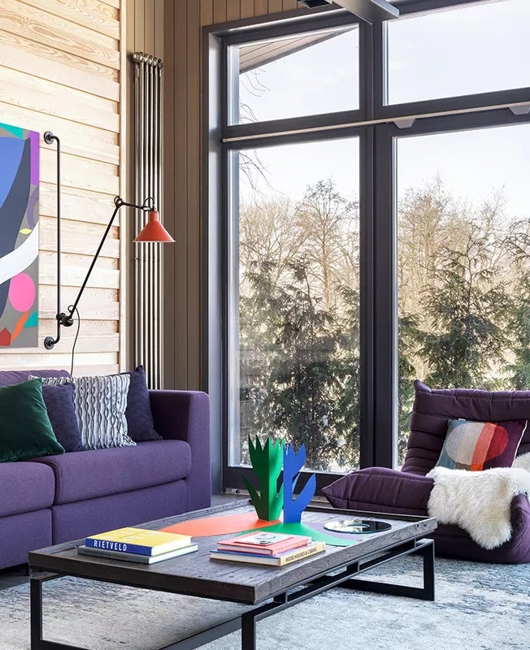 vibrant accents modern room decorating