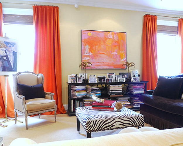 vibrant accents modern room decorating