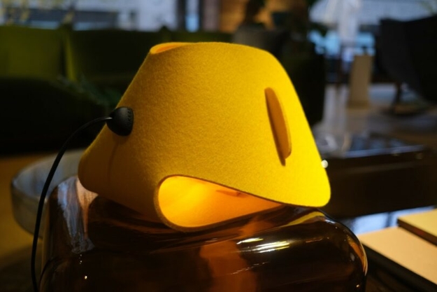 yellow lampshade