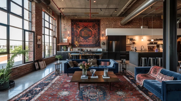 colorful living room