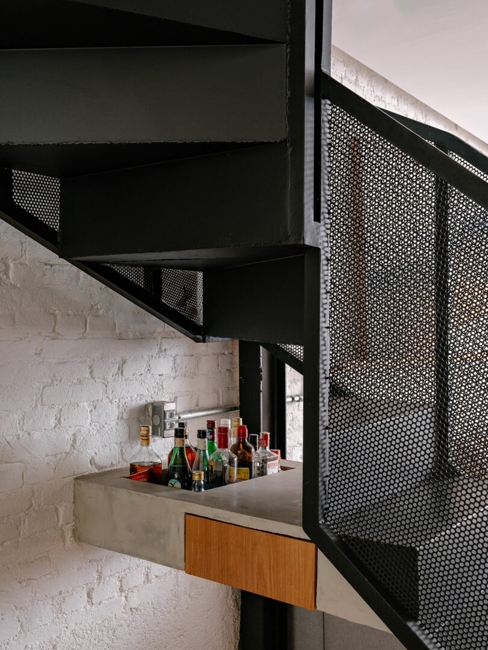 small spaces under stairs home bar design