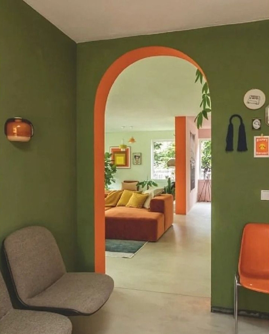 modern furniture decor accessories orange accents