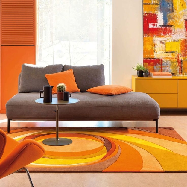 modern furniture decor accessories orange accents