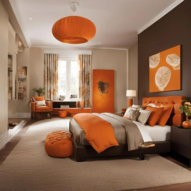 modern lighting decor accessories orange accents