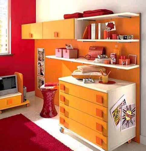 red orange color scheme