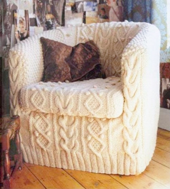 knitting ideas furniture decoration
