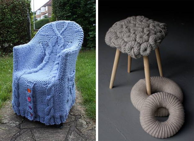 knitting ideas furniture decoration