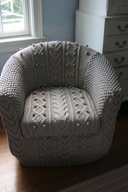 knitting ideas furniture decoration