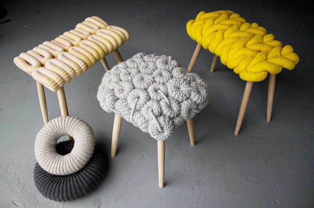 knitting ideas furniture decoration
