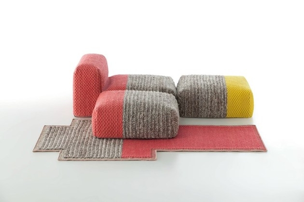contemporary furniture knitted upholstery fabric