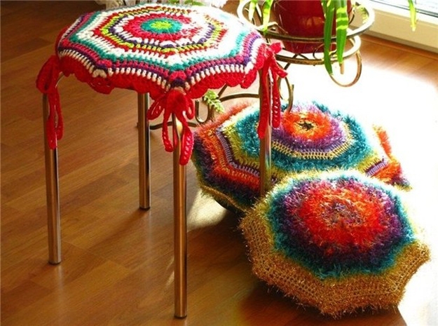 knitting ideas furniture decoration