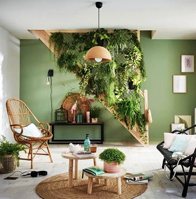 original staircase decorating houseplants