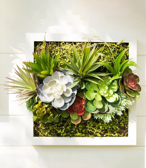 square wall panels vertical garden design