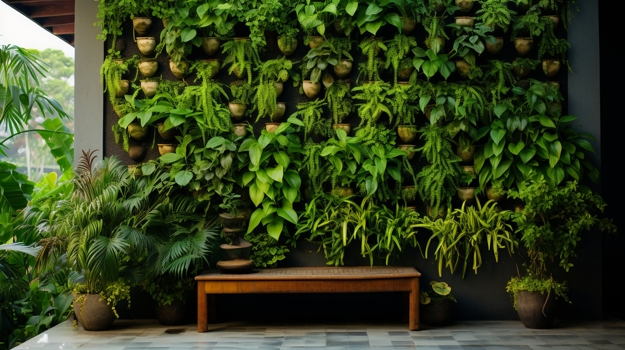green wall design