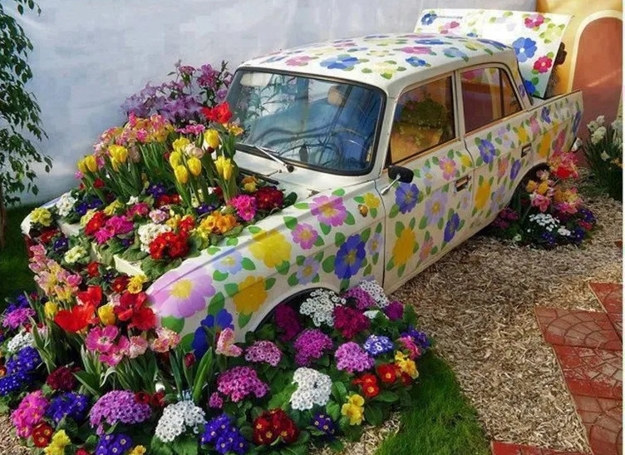 diy art recycled crafts vintage cars