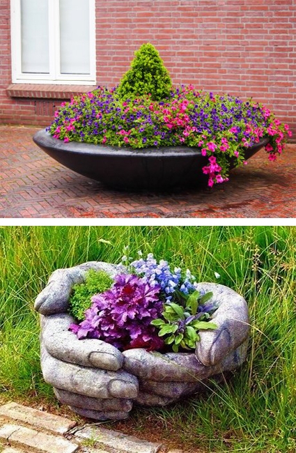 unusual planters home accents yard decorations