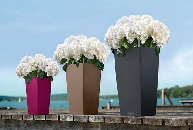 contemporary planters greenery flowering plants yard decorations