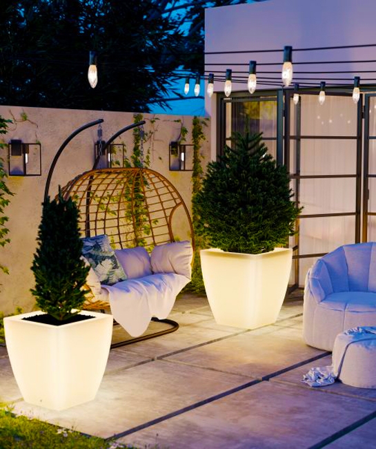 glowing planters