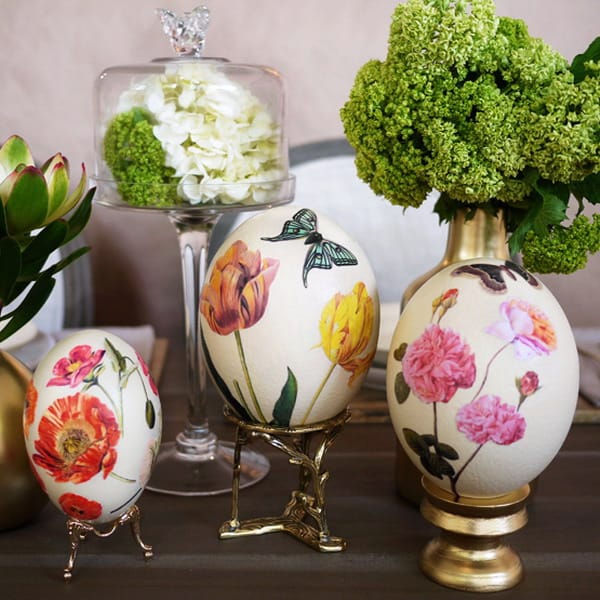 easter eggs decoration decoupage