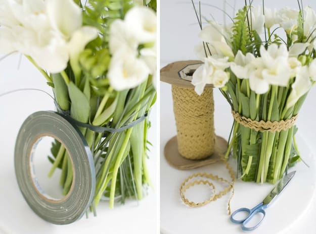 how to make floral table centerpieces